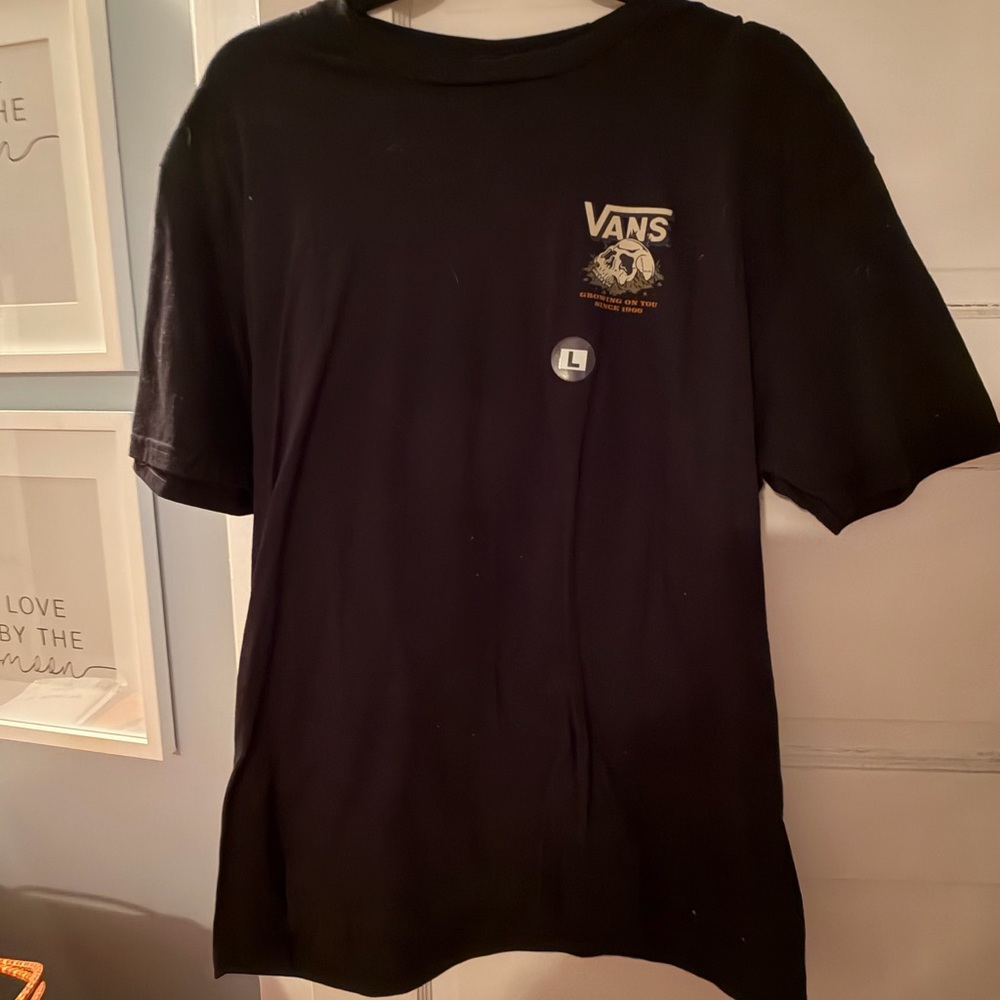 Vans Black Short Sleeve Tee with Graphic
